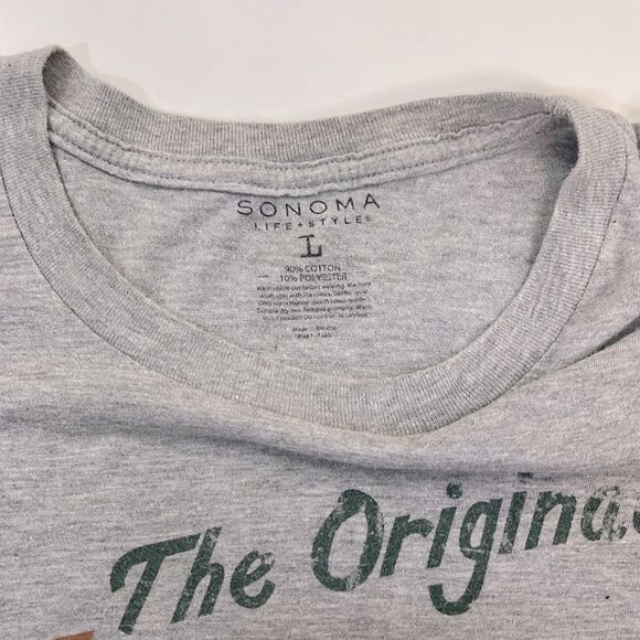 Sonoma Men’s Lucky Gold Whiskey Ireland Gray Short Sleeve Tee, Size Large - Picture 4 of 6